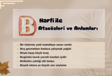 B ile atasözleri