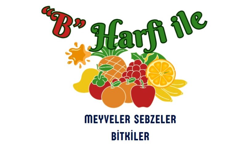 B ile başlayan meyveler sebzeler ve bitkiler