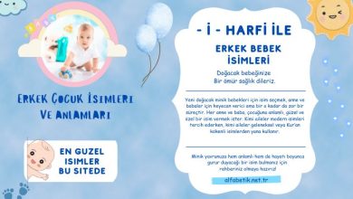 İ harfi ile erkek isimleri