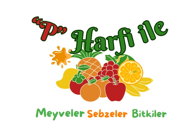 P harfi ile meyveler sebzeler bitkiler