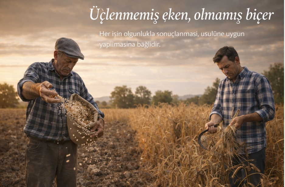 Üçlenmemiş Eken, Olmamış Biçer Atasözünün Anlamı