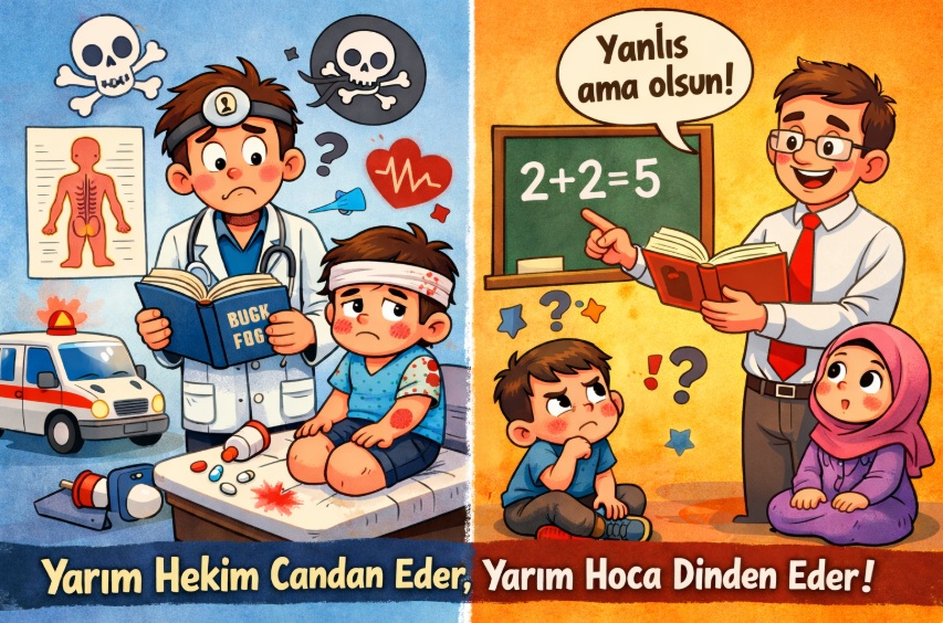 Yarım Hekim Candan Eder, Yarım Hoca Dinden Eder Ne Demek?