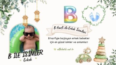 b ile erkek isimleri