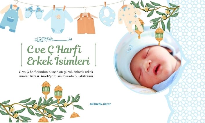 c ve ç harfi ile erkek isimleri