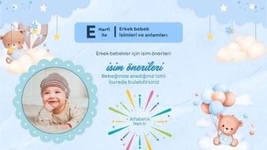 e ile erkek isimleri