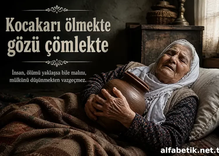 Kocakarı Ölmekte Gözü Çömlekte Atasözünün Anlamı