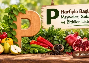 P Harfiyle Başlayan Meyveler, Sebzeler ve Bitkiler Listesi