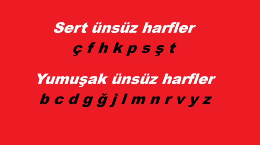 sert ve yumuşak ünsüz harfler
