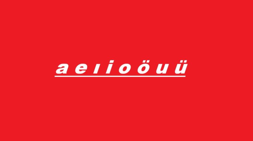 ünlü sesli harfler